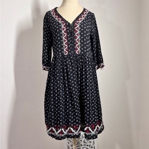 Orange Creek Black and White Mini Dress